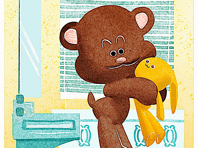Bath time illustration