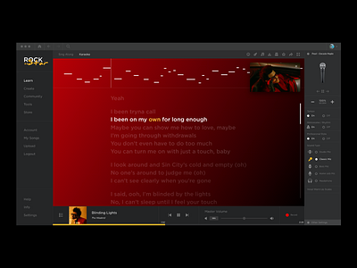 RockStar - Learn Singing (Karaoke) artist karaoke learn learning app learning platform music music app musical instrument musician rockstar sing singer web app