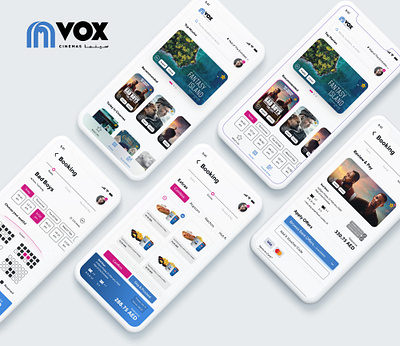 Vox Cinema App Revamp design movie ux ux ui xd