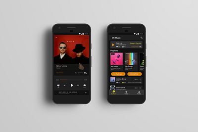 Musik Store Mobile App android concept dark theme dark ui figma mobile app product design ui