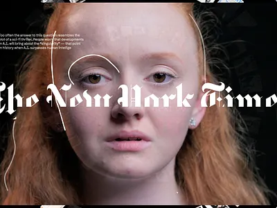 New York Times - NYT / AI animation art direction typography