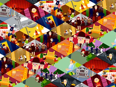 LDN, pattern. animation art direction illustration