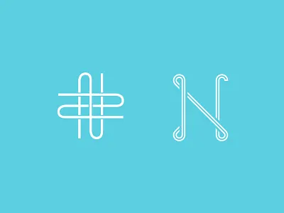 Logotype letter N marine style design graphic illustration illustrator letter logo logotype vector