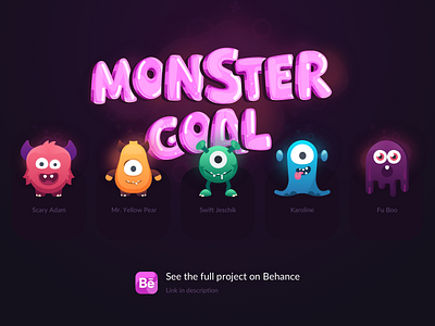 Monstergoal character character design design icon illustration ios iphone logo minimalism ui ux