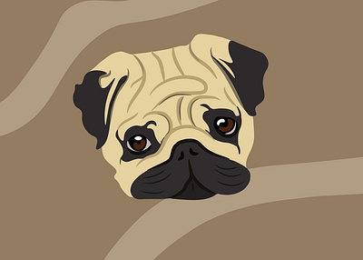 Pug art character creativity design illustration illustrator vector