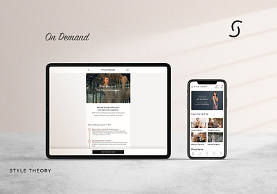 Style Theory On Demand app design faq fashion home screen indonesia mobile mobile app ui ui design ux web