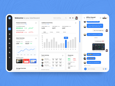 Digital Marketplace & Social ● Dashboard clean collaborate concept dashboard dashboard ui design modern sleek social teams ui ux web web design website