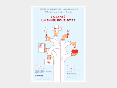 Print for a french conference design drawing graphic illustration illustrator poster vector