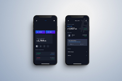 TheCrypto: Blockchain Wallet banking concept crypto crypto wallet cryptocurrency dark theme darkui finance finance app financial fintech mobile app prototype