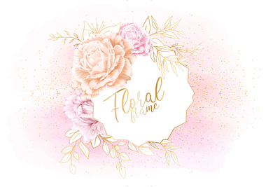 Watercolor floral frame multi purpose template design anniversary background beautiful branch card decoration design elegant floral frame greeting illustration invitation invite nature spring template vintage watercolor wedding