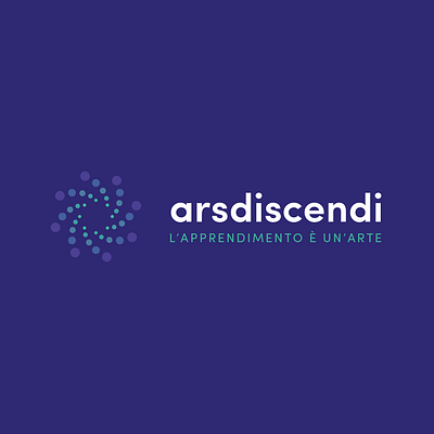 Arsdiscendi logo academy branding education learning logo