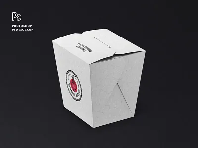 Free Noodles Box Mockup Set art asian blog box chinese design download food free freebie japanese korean mockup noodles photoshop psd template thedesignest