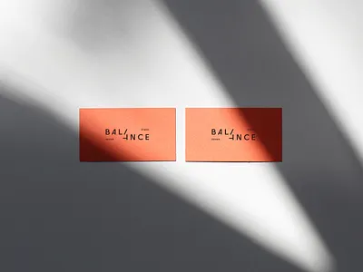 4Balance architecture brand identity branding business card design studio interior design logo logotype red brick color