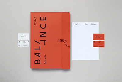 4Balance architecture brand identity branding business card design studio folder design interior design logo logotype red brick color