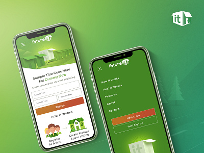 iStoreIt - Mobile brand identity branding design homepage homepage design landing page design landingpage logo design mobile mobile app mobile design mobile ui ui ui design uidesign ux design