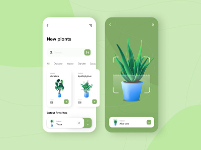 Plant shop - Mobile App app app design e commerce e commerce app e commerce shop illustraion illustration mobile app mobile app design mobile design mobile ui virtual reality virtualreality