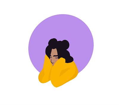 Mimi | Illustration cute illustration procreate purple yellow