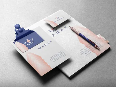 warax brand branding business logo corporate design hirart identity illustration logo minimalist vector