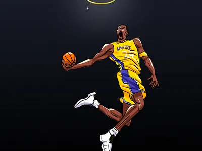 Kobe bryant tribute adobe illustrator art basketball player character design concept art illustration kobe bryant tribute