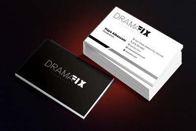 Drama Fix -Logo Design Deck branded stationery business stationery designer business stationery designs custom stationery designs stationery design templates