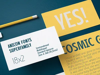 Anicon typeface font grotesque lettering sans serif serif typeface