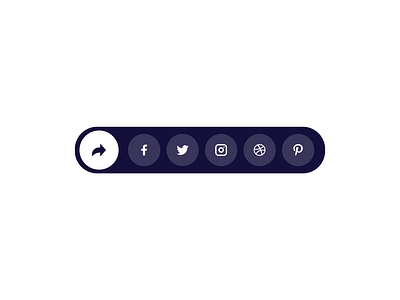 Daily UI 10 | Social Share daily ui 010 dailyui dailyuichallenge design dribbble flat graphicdesign graphicdesigner minimal social share social share button ui uidesign