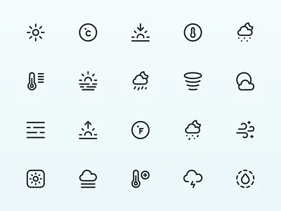 Myicons — Weather, Climate vector line icons climate icons essential icons flat icons icon design icon pack icons icons design icons pack interface icons line icons myicons ui ui design ui designer ui icons ui set weather icons web design web designer web ui