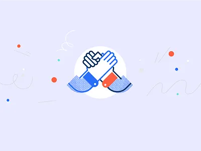 Pitc me successful registration comercial illustration vector