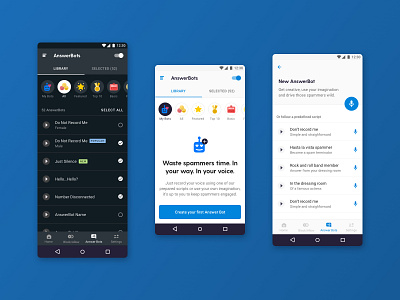 RoboKiller AnswerBots android android app answer app bot dark dark mode mobile
