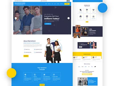 T-shirt Uniform E-commerce Website Design agency branding clean ui color design ecommerce homepage design landing page modern design typography ui ux website
