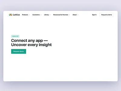 Lattice API 🌍 api illustration landing page motion motion graphics