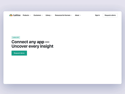 Lattice API 🌍 api illustration landing page motion motion graphics