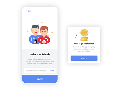 19 Invite page character design flat illustration invite man minimal ui ux vector