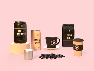 coffeee vanila 3d 3d design branding cinema4d coffee coffee cup coffee shop design dimension illustrator package design packagedesign packaging packaging design photoshop typography vector