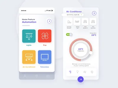 Home Automation App Design android app app design app designer best clean freelancer google material design hire home automation human interface design hybrid ios native smart home ui design ux design