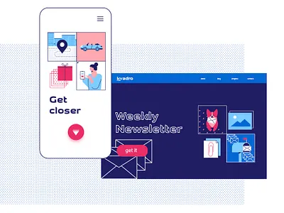 kvadro illustration corgi flat illustration vector web illustration