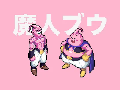Buu dragon ball majin buu pixel pixel art