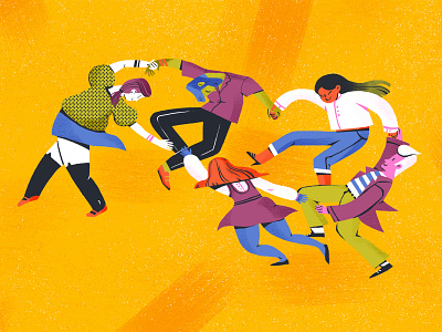 Let's Dance! art article dance dancers editorial editorial illustration facebook facebook ad facebook banner illustration magazine matisse music