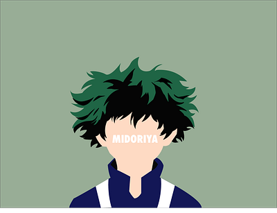 Portrait | Izuku Midoriya deku illustration midoriya myheroacademia vector