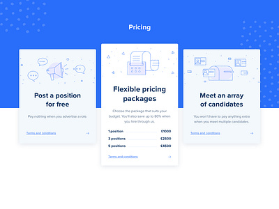 Pitch me pricing page comercial illustraion ui design vector