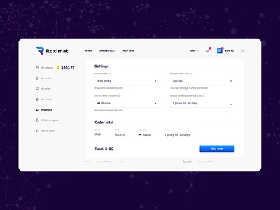 Proxy Service Checkout Page Redesign figma design interface interface design proxy redesign saas saas app saas design saas website service service app service design ui ui design vpn website website design websites