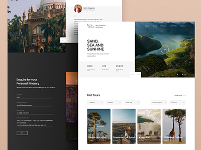 Safari2Go black branding colourful design dribbble typography ui ux web website