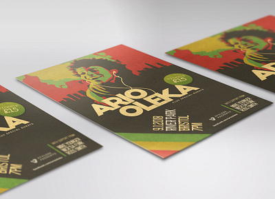 Ario Oleka Gig Poster design graphic design illustration photoshop vector