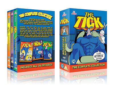 The Tick design dvd illustration