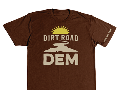 DIRT ROAD DEM america democrat identity illustration politics rural sun t shirt vector vote