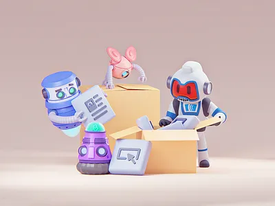 AWeber Packages 3d 3d art 3d illustration 3d model 3d modeling b3d blender cycles illustration render