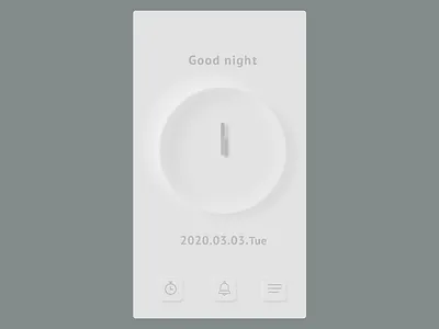 Clock clock clock app contrast figma good night gray image ui design uidesign web design