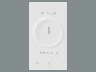 Clock clock clock app contrast figma good night gray image ui design uidesign web design