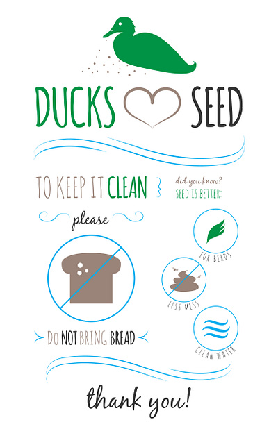 Bird Sanctuary Sign bird clean iconography illustration illustrator print seed signage vector