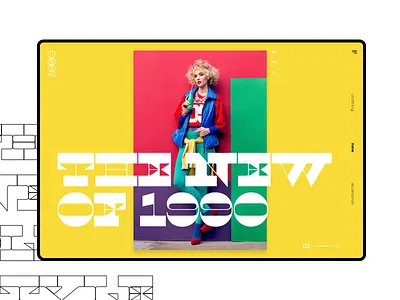 1990 #2 clothe clothing colorfull design mondrianizm slider ui